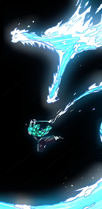 Demon Slayer, automotive lighting, Tanjiro HD phone wallpaper