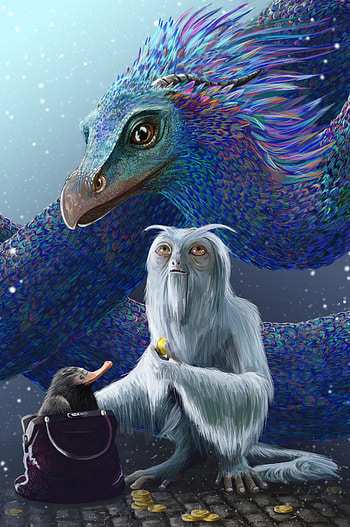 Demiguise, Fantastic Beasts, Creatures concept, Harry Potter HD phone wallpaper