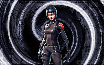 Shadow Ops, blue grunge background, Fortnite, vortex, Fortnite characters, Shadow Ops Skin, Fortnite Battle Royale, Shadow Ops Fortnite HD wallpaper