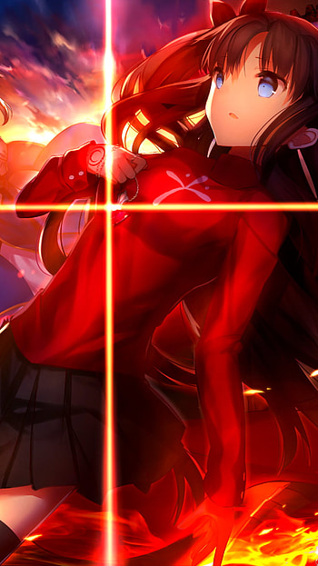 Rin Tohsaka — Fate/Stay Night: UBW Crimson , Rin Tohsaka, Anime, Fate/Stay Night: Unlimited Blade Works HD phone wallpaper