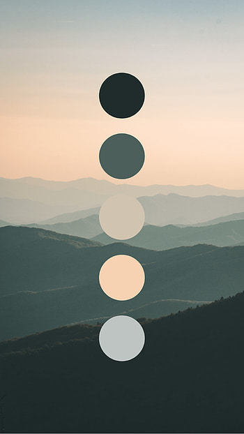 Mountain sunset color palette, Fondos de pantalla HD phone wallpaper