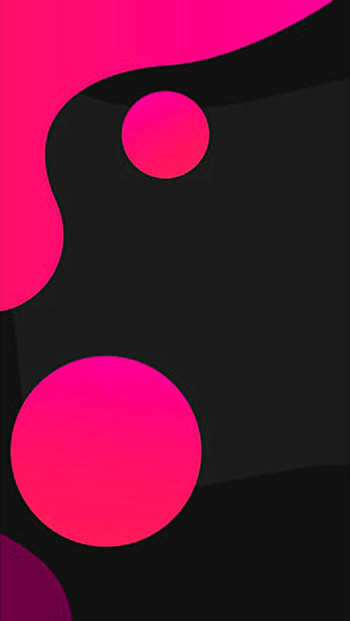 black pink amoled neon, liquid, dots, design, pattern, paint, fluid, simple, abstract, circle, flow HD phone wallpaper