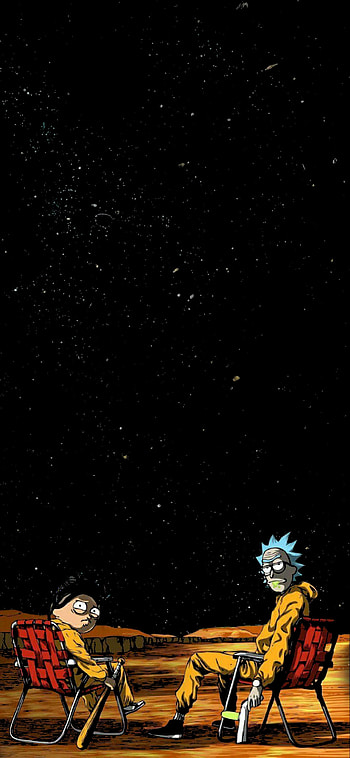Amoled Rick And Morty HD phone wallpaper