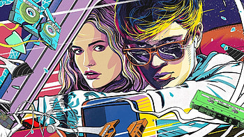 Baby Driver Artwork, baby-driver, 2017-movies, movies, artwork HD wallpaper