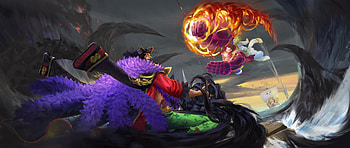 Epic One Piece Battle: Luffy vs. Teach Anime, Monkey D. Luffy, Marshall D. Teach, Anime, One Piece HD wallpaper