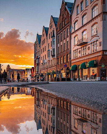 Bergen Norway, cloud, sky HD phone wallpaper