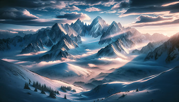 Majestic Snow-Capped Peaks, Snowy Mountain, mountain, snow, landscape, cloud HD wallpaper