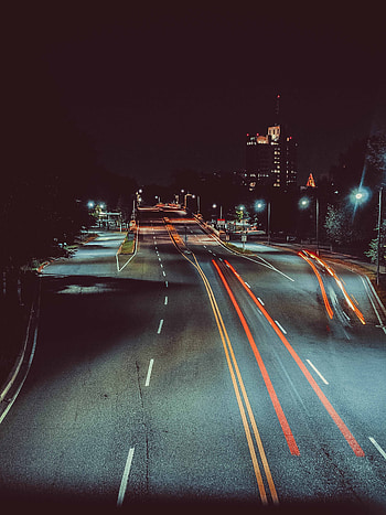 Cities, Night, City, Road, Markup HD phone wallpaper