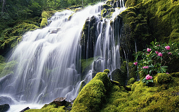 Landscape, Waterfalls HD wallpaper