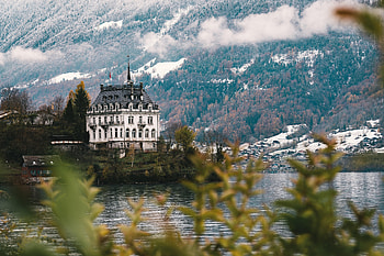Nature, Architecture, Lock, Building, Lake, Forest, Slope HD wallpaper