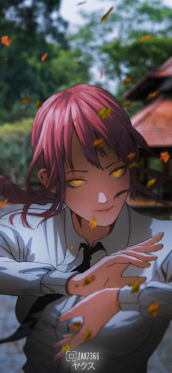 Makima, edit, anime, Chaisaw Man HD phone wallpaper