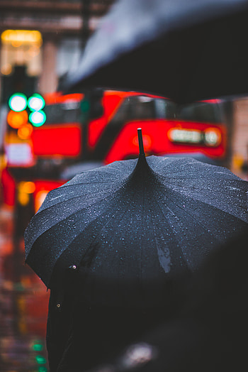 Rain, Drops, Miscellanea, Miscellaneous, Blur, Smooth, Umbrella HD phone wallpaper