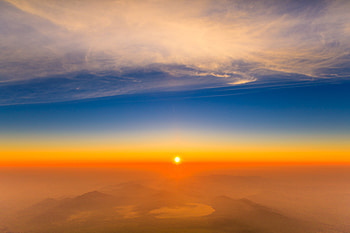 Sunset View From The Top Of Mountain , sunset, mountains, nature, graphy HD wallpaper
