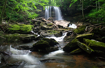 waterfalls, beautiful, water, greenary HD wallpaper