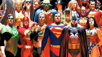 DC Sperheroes, Superman, Batman, Wonder Woman, Flash, Aquaman HD wallpaper