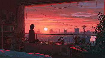 Lofi Girl Relaxing Morning Time, lofi, anime-girl, anime, artist, artwork, digital-art, deviantart HD wallpaper