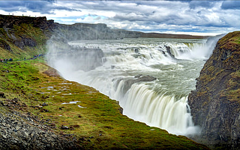 Gullfoss Waterfall, , resolution, Scenic wonder HD wallpaper