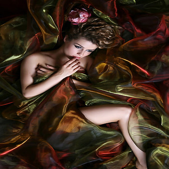 silk, colorful, lonely, beauty HD wallpaper
