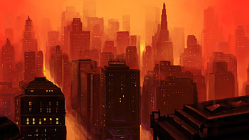 Silent City Buildings , buildings, artist, artwork, digital-art, deviantart HD wallpaper
