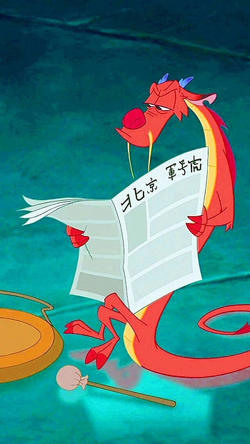 Mushu, disney, rojo HD phone wallpaper