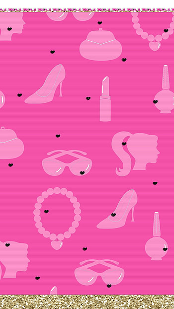 Barbie Pink Background HD phone wallpaper