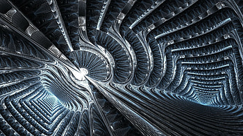 Abstract, Shine, Light, Light Coloured, Rotation, Immersion HD wallpaper