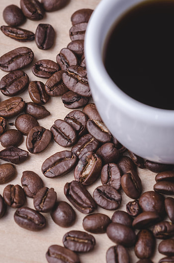 Food, Coffee, Cup, Grains, Coffee Beans, Grain HD phone wallpaper
