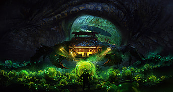 fantasy, sea monster HD wallpaper