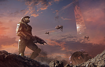 Halo Alpha Battle, halo-5, games, pc-games, xbox-games, ps-games, artist, artwork, digital-art, deviantart HD wallpaper