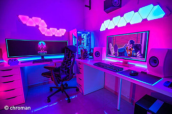 Gaming Room, Anime Gamer Room HD wallpaper