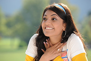 kajal, heroine, darling, cute, angel HD wallpaper