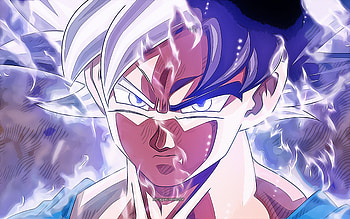 Ultra Instinct Goku, artwork, DBS, Dragon Ball Super, vector art, Super Saiyan God, Dragon Ball, Mastered Ultra Instinct, Abstract Ultra Instinct Goku, Migatte No Gokui, DBS characters HD wallpaper