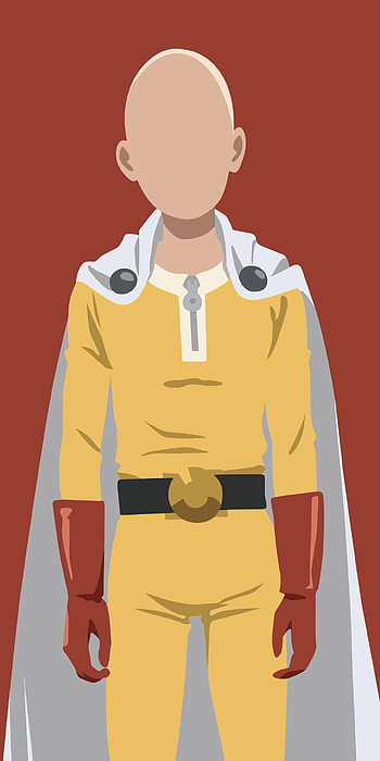 Saitama, minimalist, Saitama (One-Punch Man), Anime, One-Punch Man, minimalist anime HD phone wallpaper