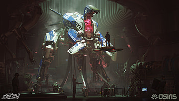 Team Osiris Race Prep, Sci Fi, Mech, mecha, futuristic, technology HD wallpaper