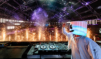 Marshmello Live Concert, marshmello, music, dj HD wallpaper