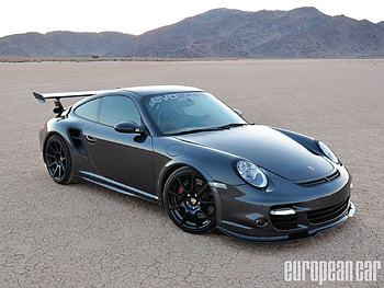 2007 Porsche 911 Turbo Evosport EVO3-900, porsche, 911, wing, black wheels HD wallpaper