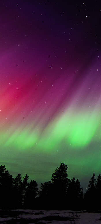 sky, Norway, nature, aurora borealis HD phone wallpaper