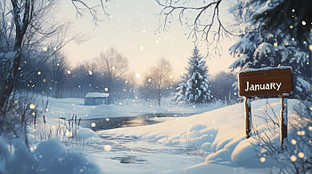 January Serenity: An Artistic Winter, january, winter, artistic HD wallpaper