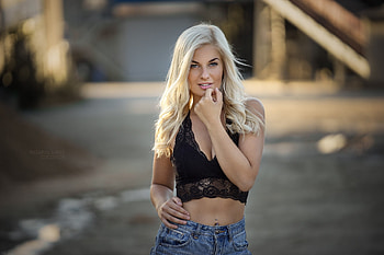 Unknown Model, babe, lady, model, blonde, woman HD wallpaper