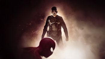 Punisher X Spiderman, punisher, spiderman, superheroes, artwork, art, digital-art HD wallpaper