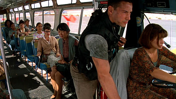 Speed 1994 trivia, Interesting filmmaking detail, Clever GIF creation, Mind-blowing fact HD wallpaper