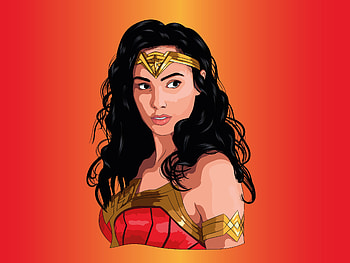 Wonder Woman Fractal Art , wonder-woman, superheroes, artist, artwork, digital-art, dribbble HD wallpaper