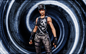Survival Specialist, blue grunge background, Fortnite, vortex, Fortnite characters, Survival Specialist Skin, Fortnite Battle Royale, Survival Specialist Fortnite HD wallpaper