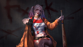 Harley Quinn dom, harley-quinn, superheroes, artwork, art, digital-art, artstation HD wallpaper