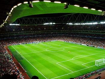 Football Stadium, Emirates Stadium , backgrounds, Sports aesthetics HD wallpaper
