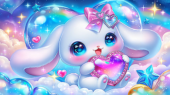 Sanrio Cinnamoroll Kawaii Quad — Dreamy Heart Cloud, Sanrio, Cinnamoroll, Kawaii HD wallpaper