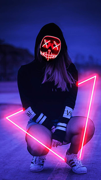 Neon Girl . Girl , Neon girl, Cyberpunk girl, Cool Girl Neon HD phone wallpaper