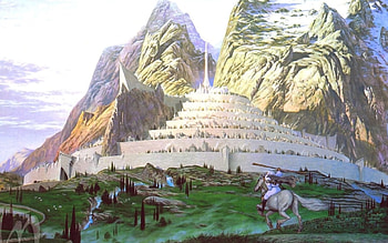 Gondor, Hall of Beorn, Mythical realm, Artistic interpretation HD wallpaper