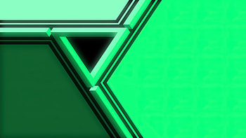 Penrose Triangle , triangle, abstract, green HD wallpaper