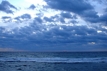 Blue sky,blue sea, sea, sky HD wallpaper